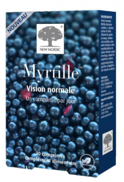 NEW NORDIC - Myrtille 30 comprim&eacute;s vision normale