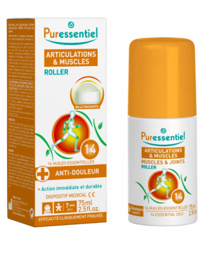 PURESSENTIEL - Articulations & Muscles - Roller aux 14 huiles essentielles 75ml