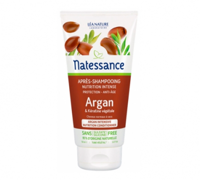 NATESSANCE - Apr&egrave;s-shampoing argan & k&eacute;ratine v&eacute;g&eacute;tale 150ml