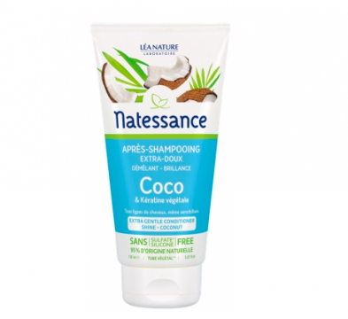 NATESSANCE - APR&Egrave;S-SHAMPOING &eacute;xtra-doux coco et k&eacute;ratine v&eacute;g&eacute;tale 150ml