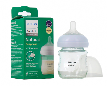 AVENT - Natural response pure glass biberon verre 125ml