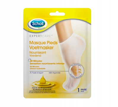 SCHOLL - Expertcare masque pieds nourrissant &agrave; l'huile d'argan 1 paire