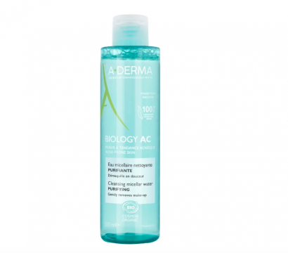 A-DERMA - BIOLOGY AC  Eau micellaire nettoyante purifiante bio 200ml