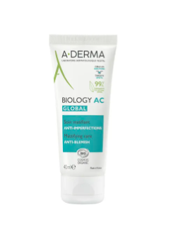 A-DERMA - BIOLOGY AC GLOBAL - Soin matifiant anti-imperfections bio 40ml