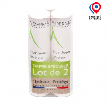 ADERMA - Stick l&egrave;vres 2x4g