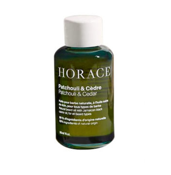HORACE - Huile pour barbe patchouli & c&egrave;dre 30ml