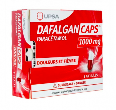 DAFALGAN - CAPS PARACETAMOL1000mg - Douleurs et fi&egrave;vres 8 g&eacute;lules