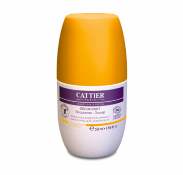 CATTIER - D&eacute;odorant Fra&icirc;cheur Agrume Roll-On Bio 50ml