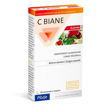 PILEJE - C BIANE -  Ac&eacute;rola 20 comprim&eacute;s