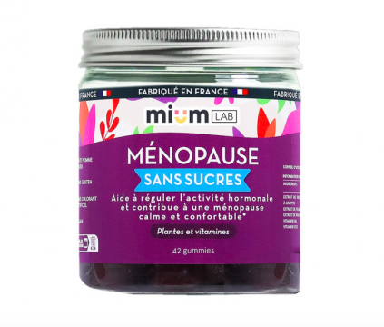 MIUM LAB - Ménopause sans sucres - Plantes et vitamines - 42 gummies