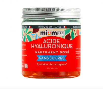 MIUM LAB - Acide Hyaluronique sans sucres - Synth&egrave;se du collag&egrave;ne - 42 gummies