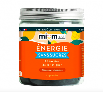 MIUM LAB - &Eacute;nergie sans sucres - R&eacute;duction de la fatigue plantes et vitamines 42 gummies