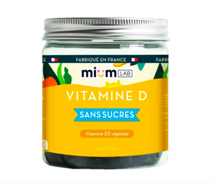 MIUM LAB - Vitamine D sans sucres - Vitamine D3 v&eacute;g&eacute;tale 42 gummies