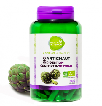 PHARMASCIENCE - Artichaut bio 200 g&eacute;lules