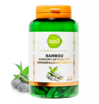 PHARMASCIENCE - Bambou confort articulaire remin&eacute;ralisant osseux 200 g&eacute;lules