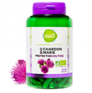 PHARMASCIENCE - Chardon marie bio 200 g&eacute;lules