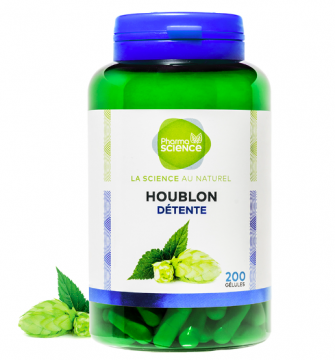 PHARMASCIENCE - Houblon d&eacute;tente 200 g&eacute;lules