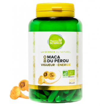 PHARMASCIENCE - Maca du p&eacute;rou bio 200 g&eacute;lules