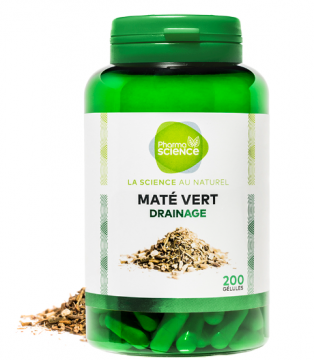 PHARMASCIENCE - Mat&eacute; vert 200 g&eacute;lules