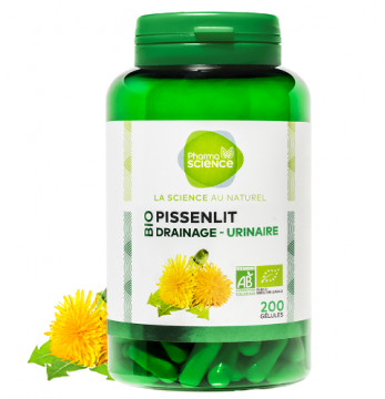 PHARMASCIENCE - Pissenlit bio drainage-urinaire 200 g&eacute;lules