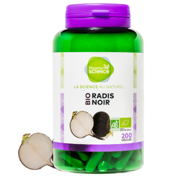 PHARMASCIENCE - Radis noir bio 200 g&eacute;lules