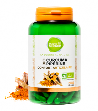 PHARMASCIENCE - Curcuma pip&eacute;rine bio confort articulaire 200ml