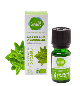PHARMASCIENCE - Huile essentielle - Marjolaine &agrave; coquilles 10ml