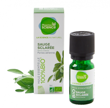 PHARMASCIENCE - Huile essentielle - Sauge sclar&eacute;e bio 5ml