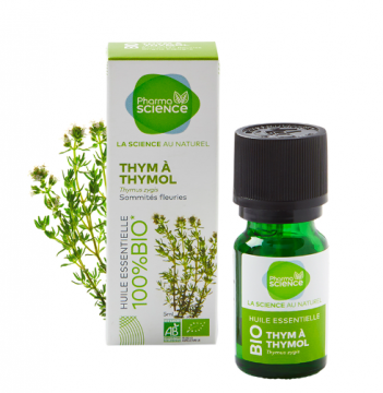 PHARMASCIENCE - Huile essentielle - Thym &agrave; thymol bio 5ml