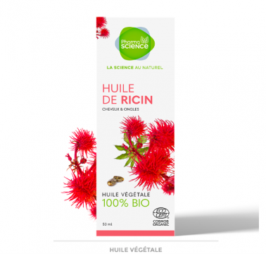 PHARMASCIENCE - Huile v&eacute;g&eacute;tale de ricin bio 50ml