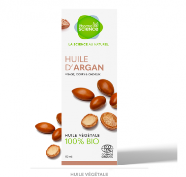 PHARMASCIENCE - Huile v&eacute;g&eacute;tale d'argan bio 50ml