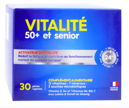 PHARMASCIENCE - VIitalit&eacute; s&eacute;nior 30 g&eacute;lules v&eacute;g&eacute;tales