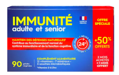 PHARMASCIENCE - Immunit&eacute; adulte et s&eacute;nior 90 g&eacute;lules