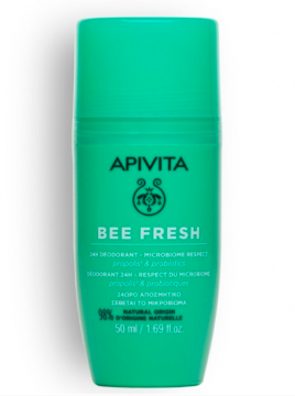 APIVITA - BEE FRESH - D&eacute;odorant 24h Respect du Microbiome Propolis et Probiotiques 50ml
