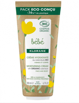 KLORANE - B&eacute;b&eacute; cr&egrave;me hydratante bio 200ml