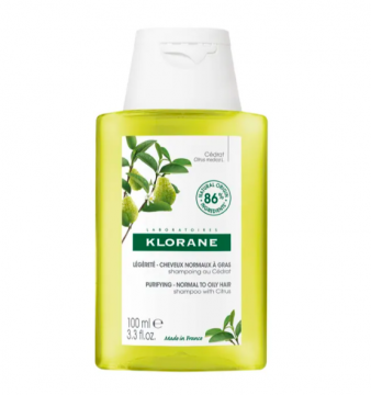 KLORANE - Shampoing l&eacute;g&egrave;ret&eacute; assainissant cheveux normaux regraissant vite 100ml