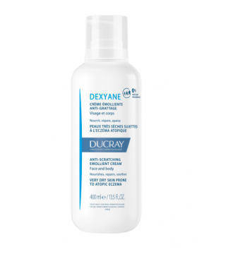 DUCRAY - DEXYANE - Cr&egrave;me emolliente anti-grattage peaux tr&egrave;s s&egrave;ches et a tendance atopique 400ml