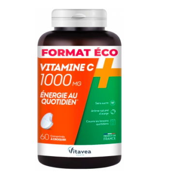 NUTRISANTE - Vitamine C 1000 mg 60 comprim&eacute;s &agrave; croquer