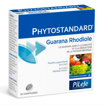 PILEJE - PHYTOSTANDARD - Guarana Rhodiole 30 comprim&eacute;s