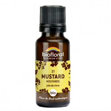 BIOFLORAL - Fleur de Bach granules 21 Mustard - Moutarde Bio 19,5g