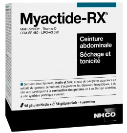 NHCO - Myactide-RX - Ceinture abdominale S&eacute;chage et tonicit&eacute; 56 g&eacute;lules matin + 56 g&eacute;lules soir