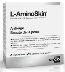 NHCO - L-AminoSkin - Anti-&acirc;ge Beaut&eacute; de la peau duo 2X56 g&eacute;lules