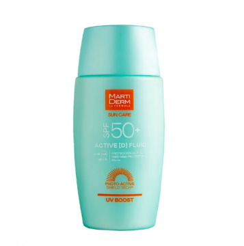 MARTIDERM -  Sun care active (D) fluide visage SPF50+ tous types de peaux 50ml