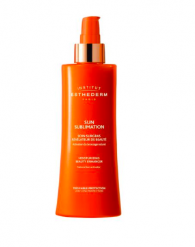 INSTITUT ESTHEDERM - SUN SUBLIMATION - Soin surgras r&eacute;v&eacute;lateur de beaut&eacute; tr&egrave;s faible protection 150ml