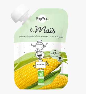 POPOTE - Gourde ma&iuml;s Bio 120g