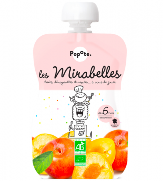 POPOTE - Gourde mirabelle bio 120g