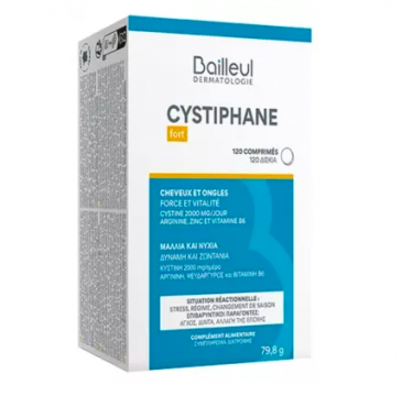 BAILLEUL - CYSTIPHANE Fort - Cheveux et ongles Force et vitalit&eacute; 120 comprim&eacute;s