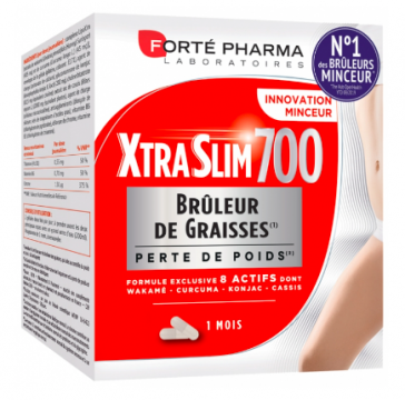 FORTE PHARMA - XtraSlim 700 - Br&ucirc;leur de Graisses Perte de Poids 120 g&eacute;lules