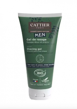 CATTIER - Homme gel de rasage bio doux et pr&eacute;cis 150ml