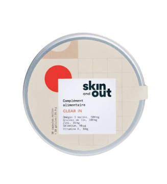 SKIN and OUT - Clear In - Compl&eacute;ment alimentaire stop-boutons &eacute;tape 2 60 g&eacute;lules